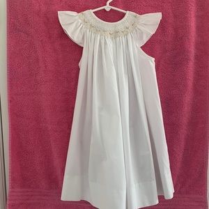 Beautiful white Bailey Boys smocked dress